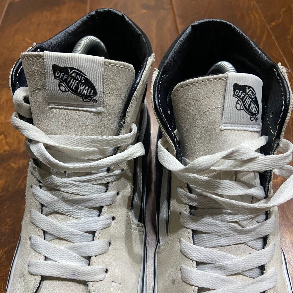 Vans Sk8-Hi Bolt Antique White and Black Skate Shoes 721454 Men's Size 6 Wms 7.5 - Picture 5 of 9